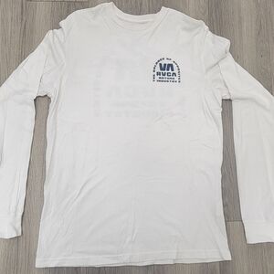 RVCA White Long Sleeve Men's Shirt
